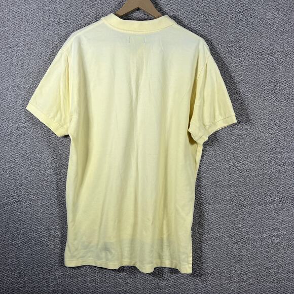 Polo Jeans Co. Ralph Lauren Polo Shirt Mens Large Yellow Short Sleeves Cotton‎ - Picture 5 of 9